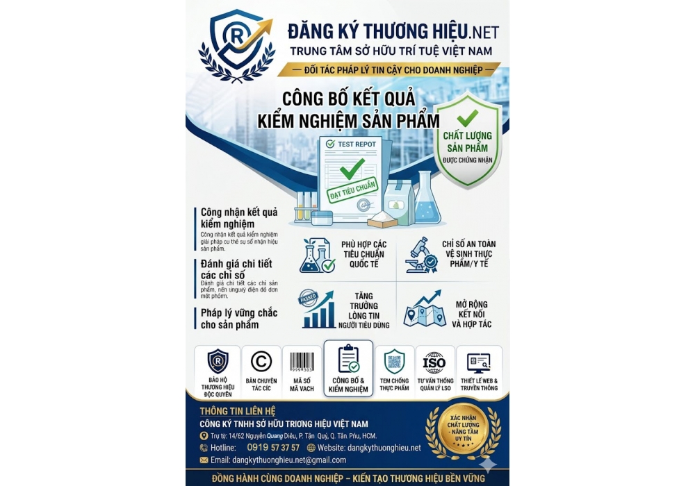 Kết quả kiểm nghiệm sản phẩm – khẳng định chất lượng và an toàn tuyệt đối