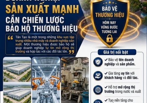 Đăng ký thương hiệu Phường Tân Tạo với thế mạnh là nghành Khu công nghiệp Tân Tạo và Sản xuất